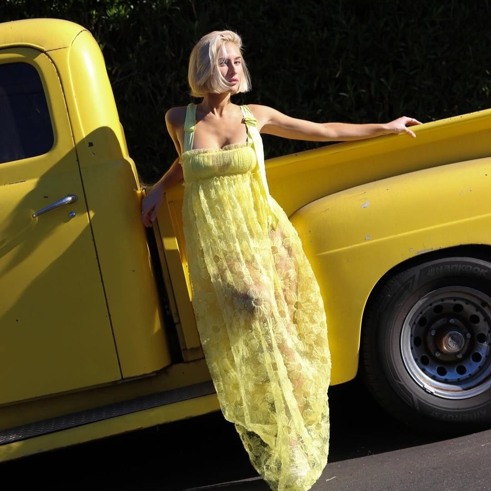 Yellow Lace Maxi Dress SIZE SMALL